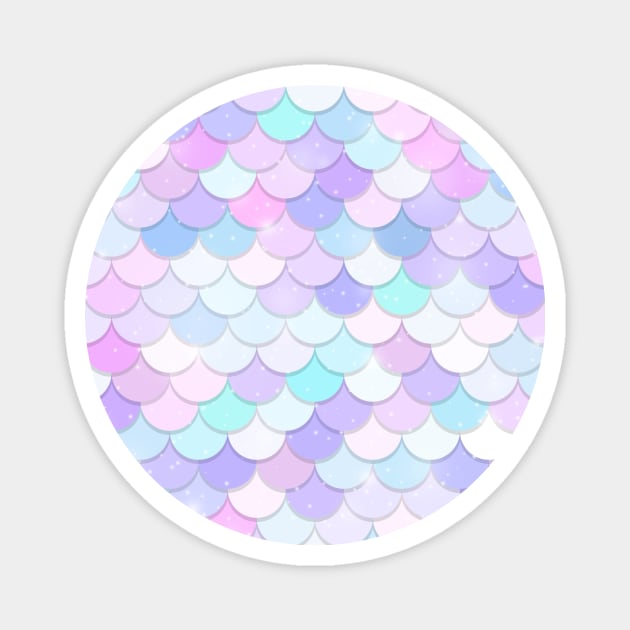 Sparkling Mermaid Scales Magnet by Ayoub14